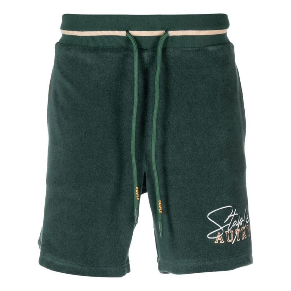 AUTRY Men's Logo Tape Drawstring Shorts Men GREEN Pants